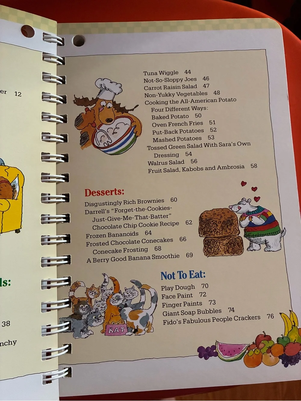 Vintage 1987 Kids Cooking Cookbook Book Klutz